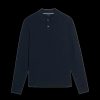 Men Ted Baker Polo Shirts | Morar Long Sleeve Knitted Polo Shirt - Navy