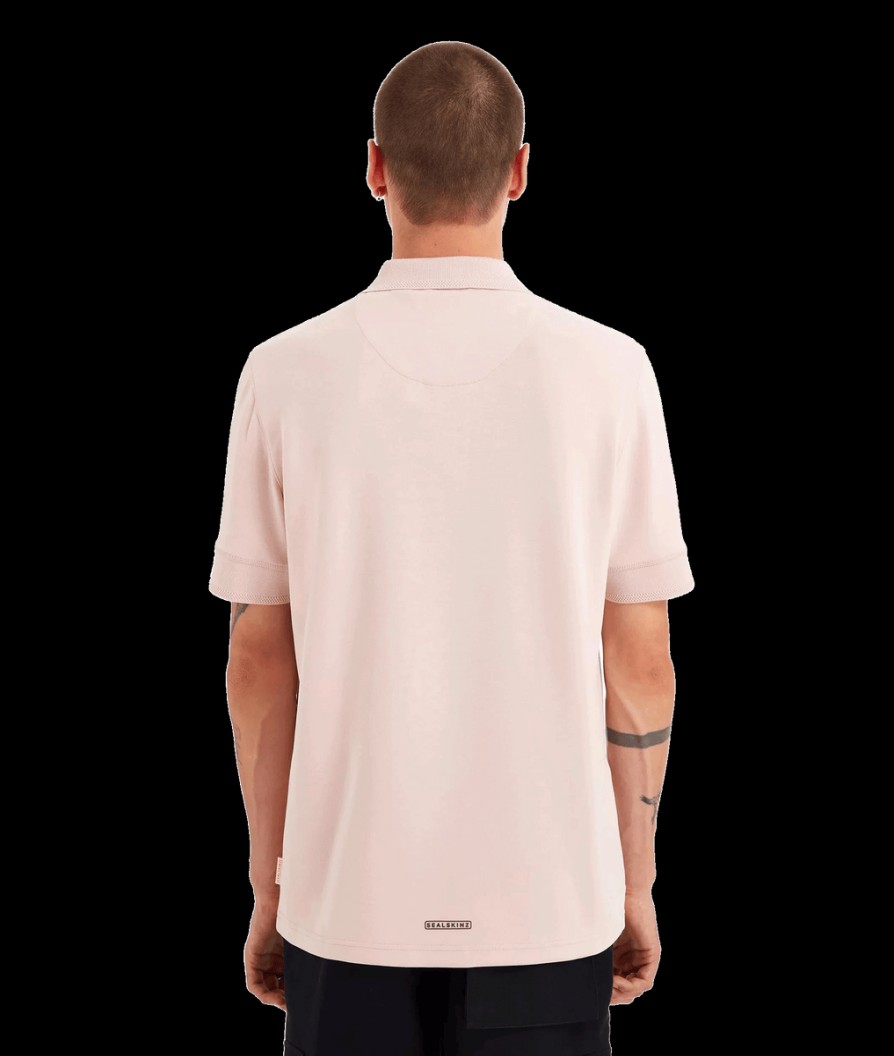 Men Sealskinz Polo Shirts | Soft Touch Polo - Pink