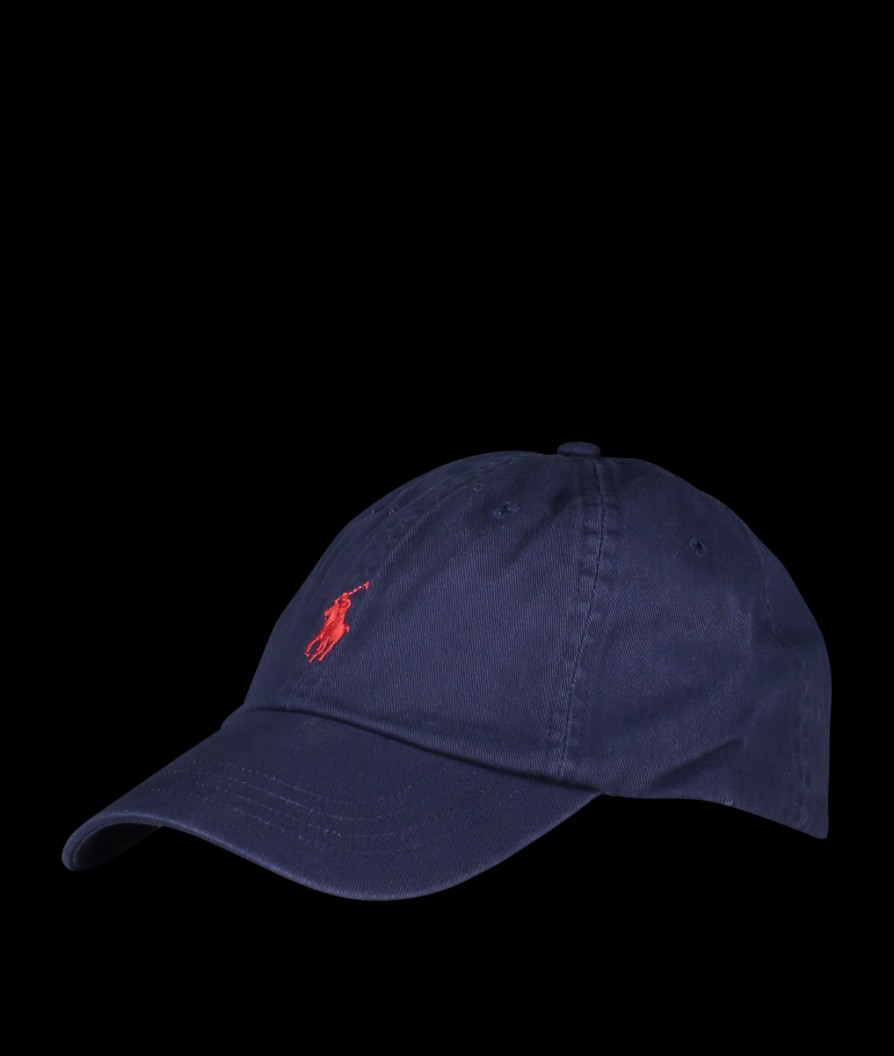 Men Polo Ralph Lauren Hats | Classic Baseball Cap - Newport Navy/Red