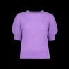 Women Suncoo Knitwear | Pensee Round Neck Jumper - Purple