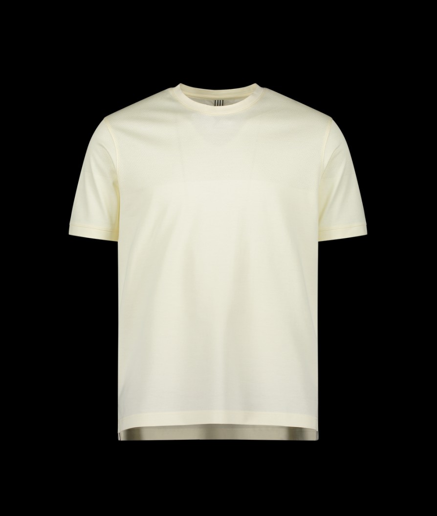 Men Mercery Mercery | Lacer Micro Stitch Split T-Shirt ? Ecru