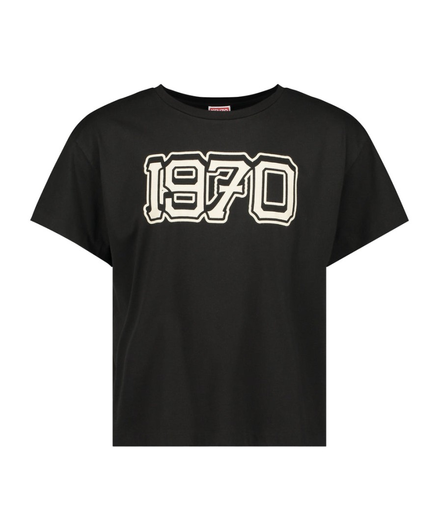 Men Kenzo Best Sellers | Varsity' Boxy T-Shirt - Black