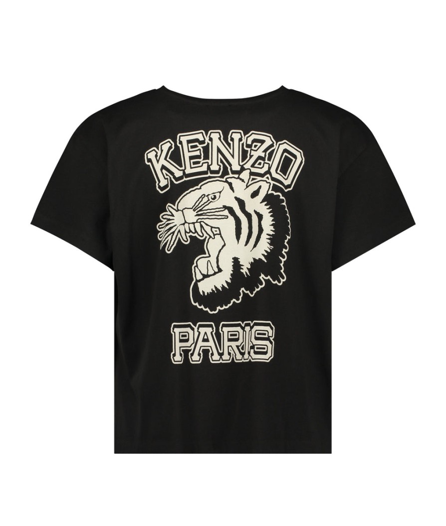 Men Kenzo Best Sellers | Varsity' Boxy T-Shirt - Black