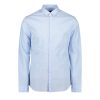 Men Armani Exchange Shirts | Long Sleeve Textured Shirt - Blue