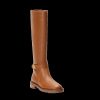 Women Lauren By Ralph Lauren Boots | Hallee Tumbled Leather Tall Boot - Polo Tan