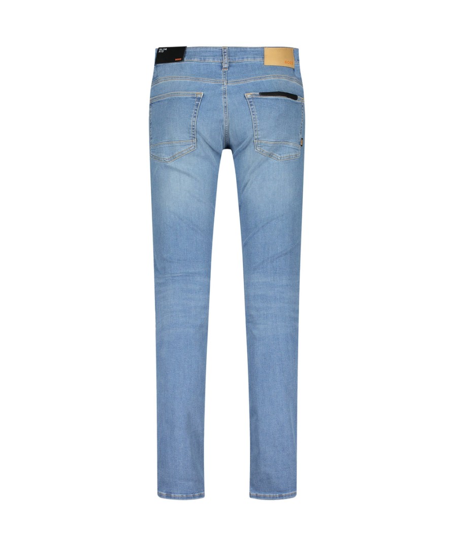 Men Boss Casual Jeans | Slim Fit Delaware Jeans - Bright Blue