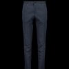 Men Boss Black Suits | Slim-Fit Trousers In Stretch Cotton With Signature Stripe - Dark Blue