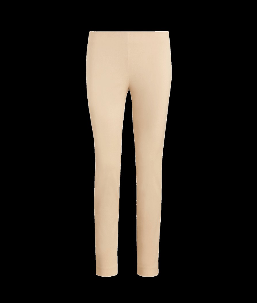 Women Lauren By Ralph Lauren Trousers & Leggings | Stretch Twill Skinny Trousers - Birch Tan