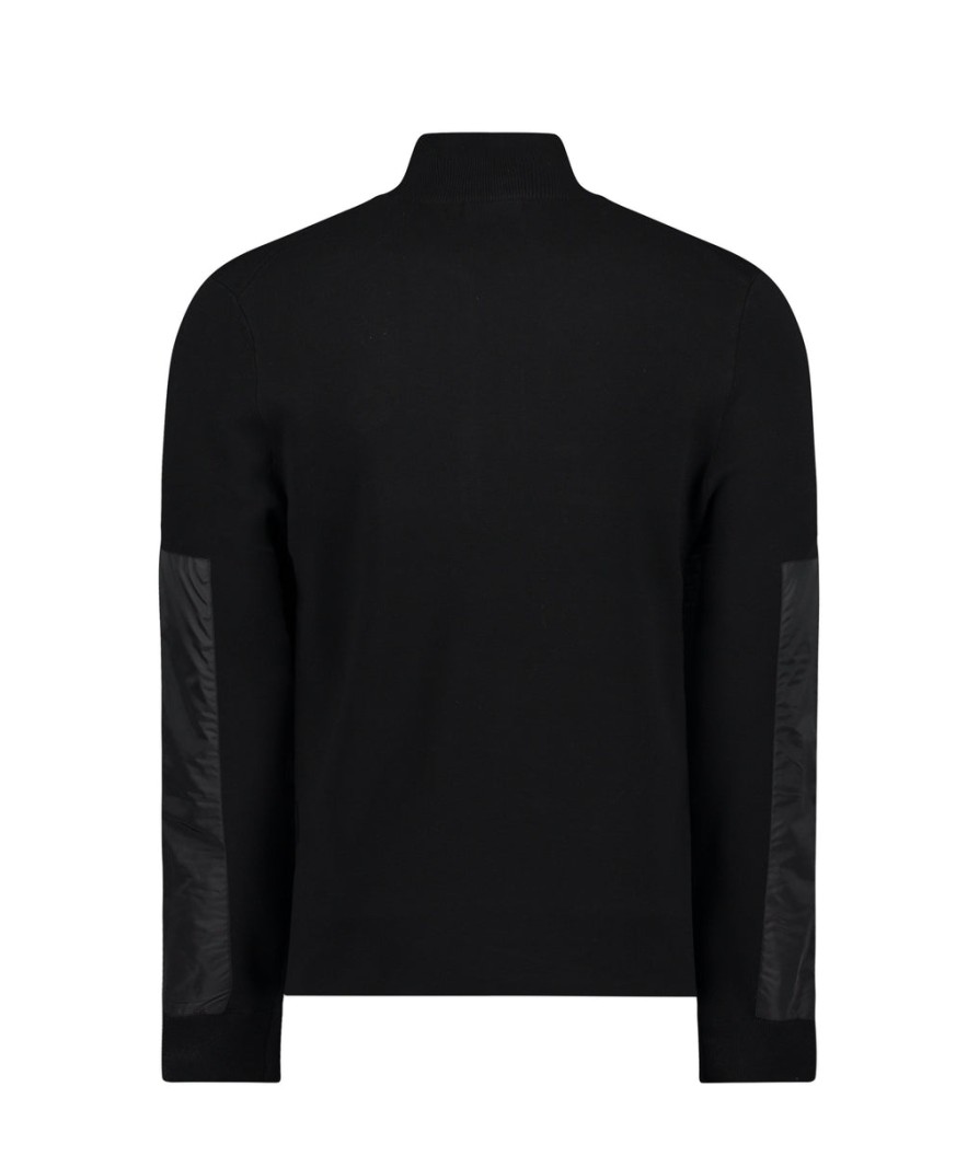 Men J Lindeberg Hoodies & Sweatshirts | Bowen Half-Zip Sweater - Black