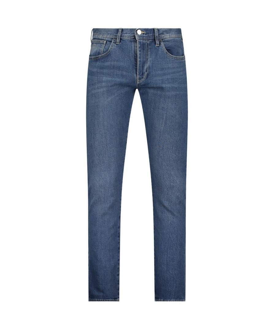 Men Armani Exchange Jeans | Slim Fit Stretch Denim Jeans - Indigo Denim