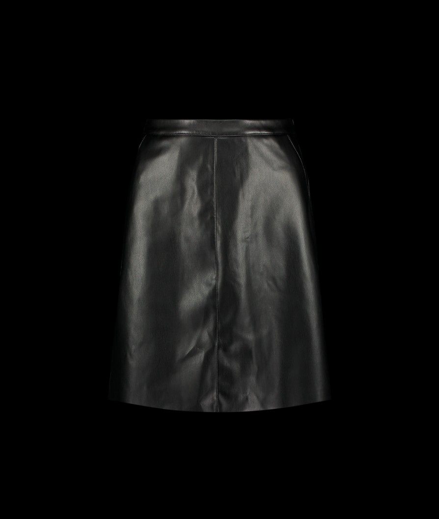 Women Great Plains Great Plains | Ania Faux Leather Mini Skirt - Black