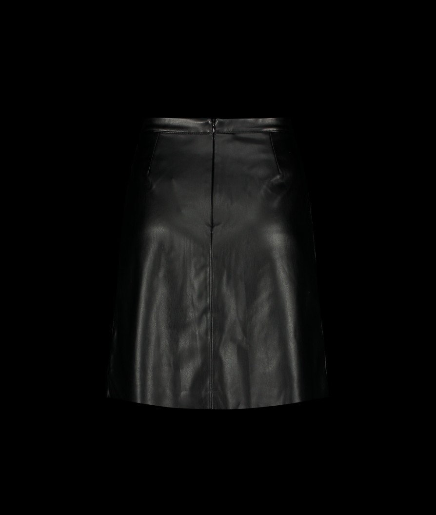 Women Great Plains Great Plains | Ania Faux Leather Mini Skirt - Black