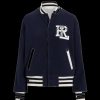 Women Polo Ralph Lauren Polo Ralph Lauren | Rl-Logo Reversible Bomber Jacket - Blue