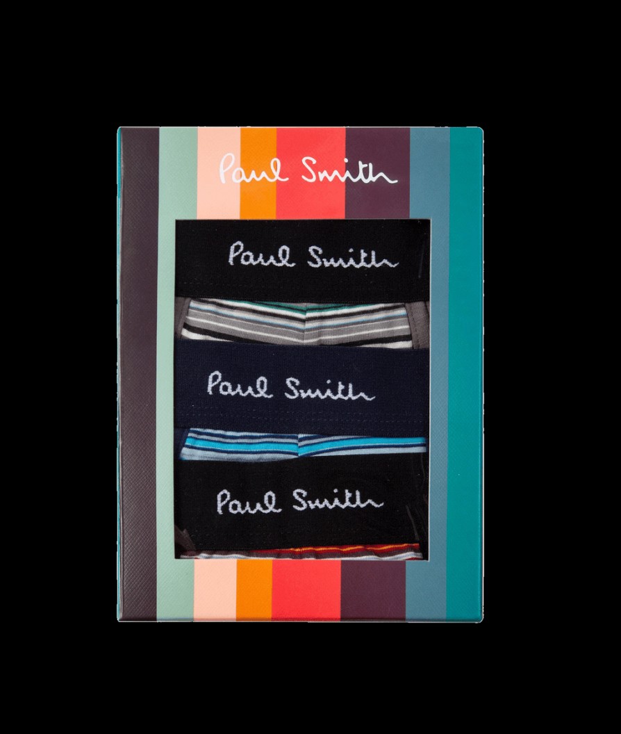 Men Ps By Paul Smith Underwear & Socks | Signature Stripe' Long Boxer Briefs Three Pack - Multi