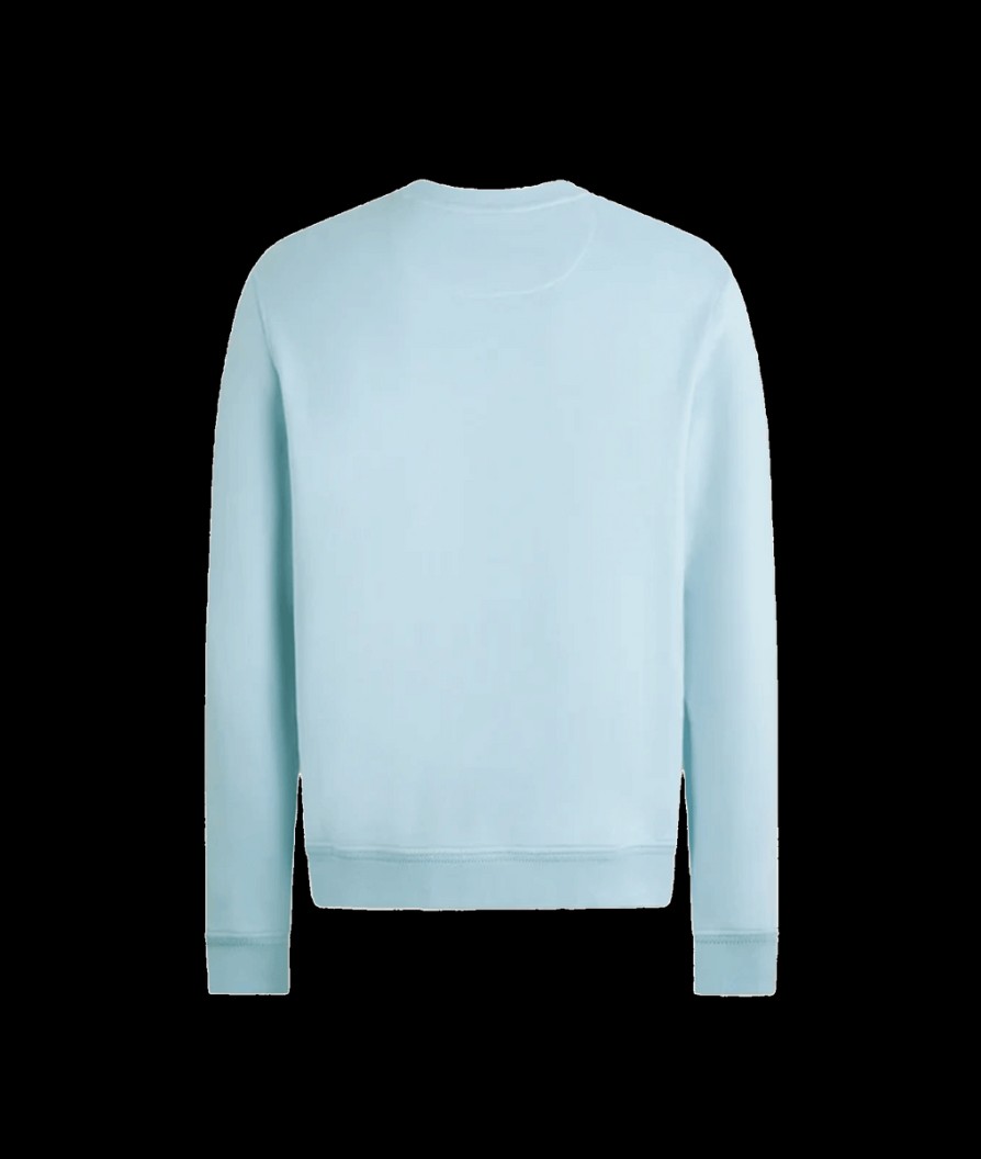 Men Belstaff Hoodies & Sweatshirts | Cotton Fleece Sweatshirt - Blue