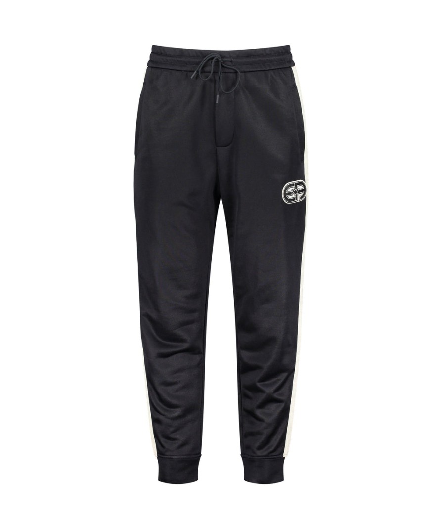 Men Emporio Armani Joggers | Retro Regular Fit Jogger - Navy