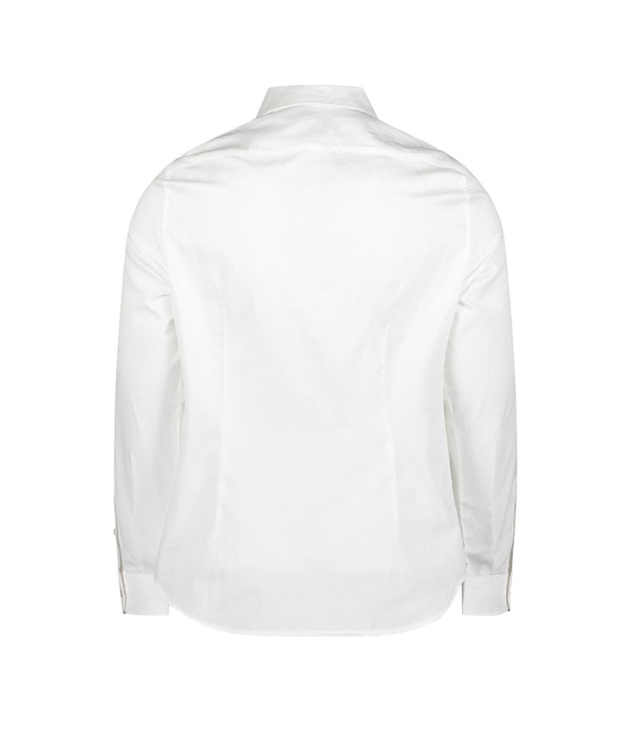 Men Emporio Armani Shirts | Signature Shirt - White