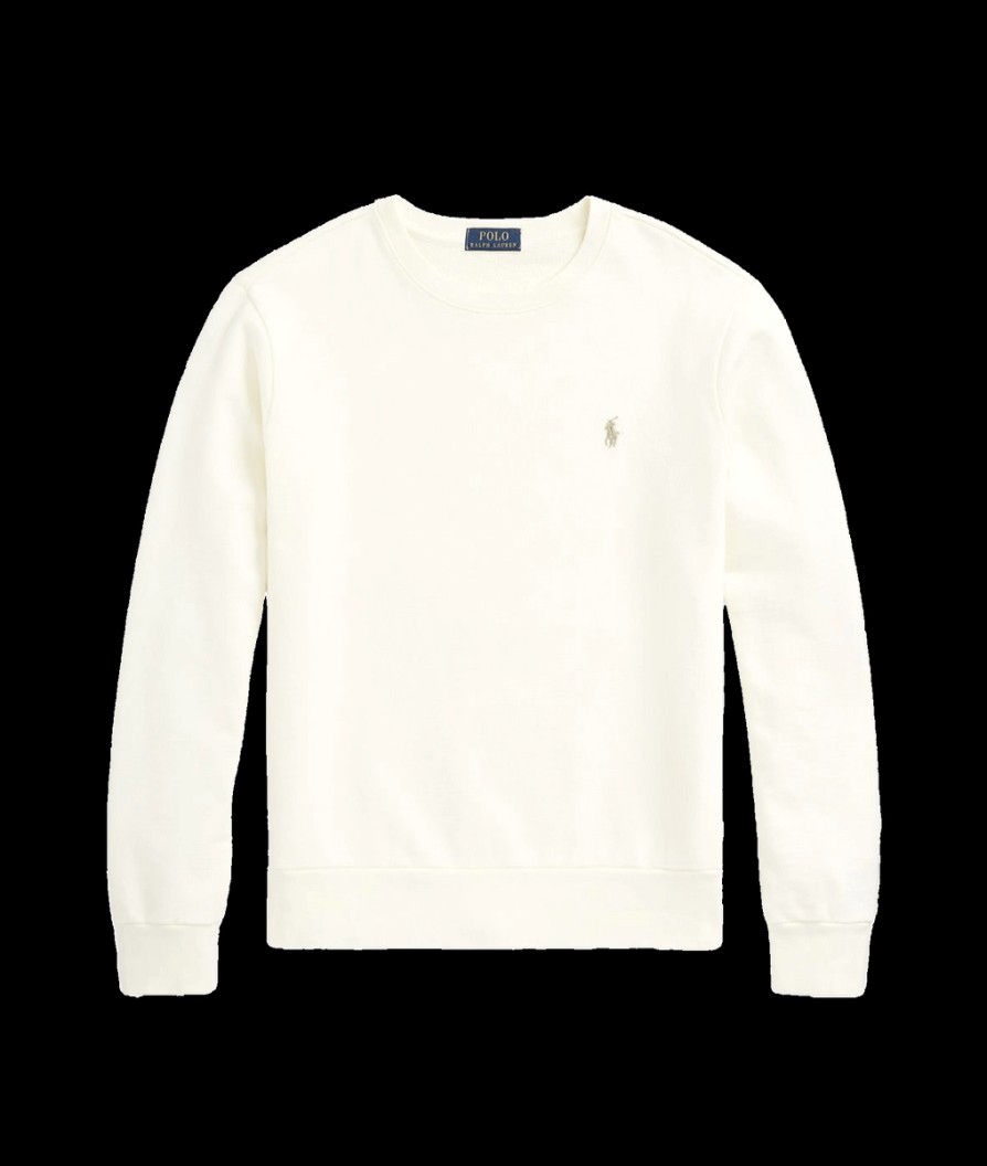 Men Polo Ralph Lauren Hoodies & Sweatshirts | Loopback Fleece Sweatshirt - Cream