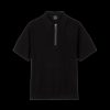 Men Ps By Paul Smith Polo Shirts | Knitted Zip-Neck Polo Shirt - Black