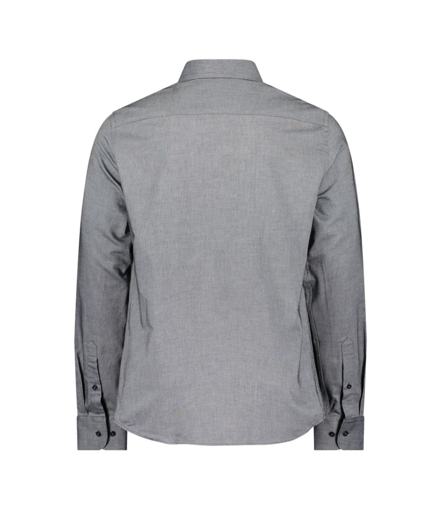 Men J Lindeberg Best Sellers | Stretch Cotton Oxford Shirt - Grey