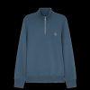 Men Ps By Paul Smith Hoodies & Sweatshirts | Zebra Logo Zip-Neck Sweatshirt - Indigo