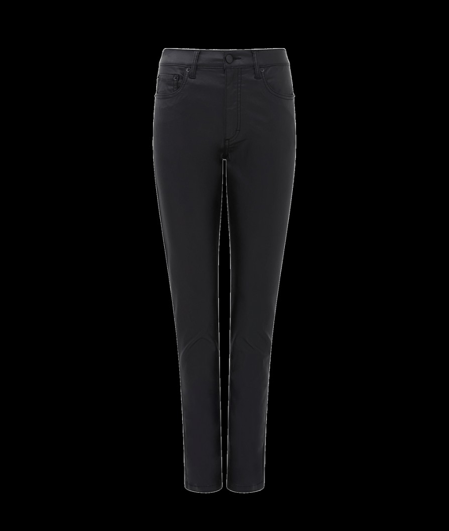 Women French Connection Denim | Gloss Straight Leg Jeans - Blackout