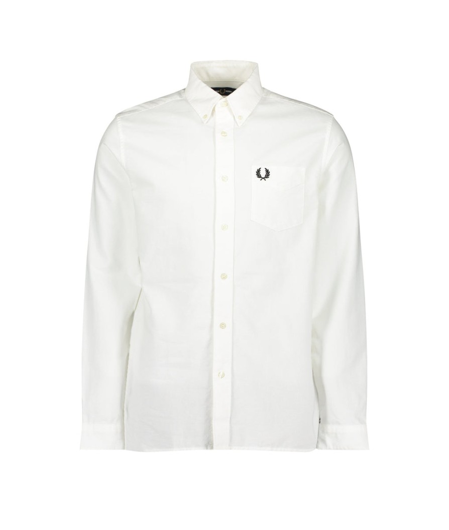 Men Fred Perry Fred Perry | Oxford Shirt - White