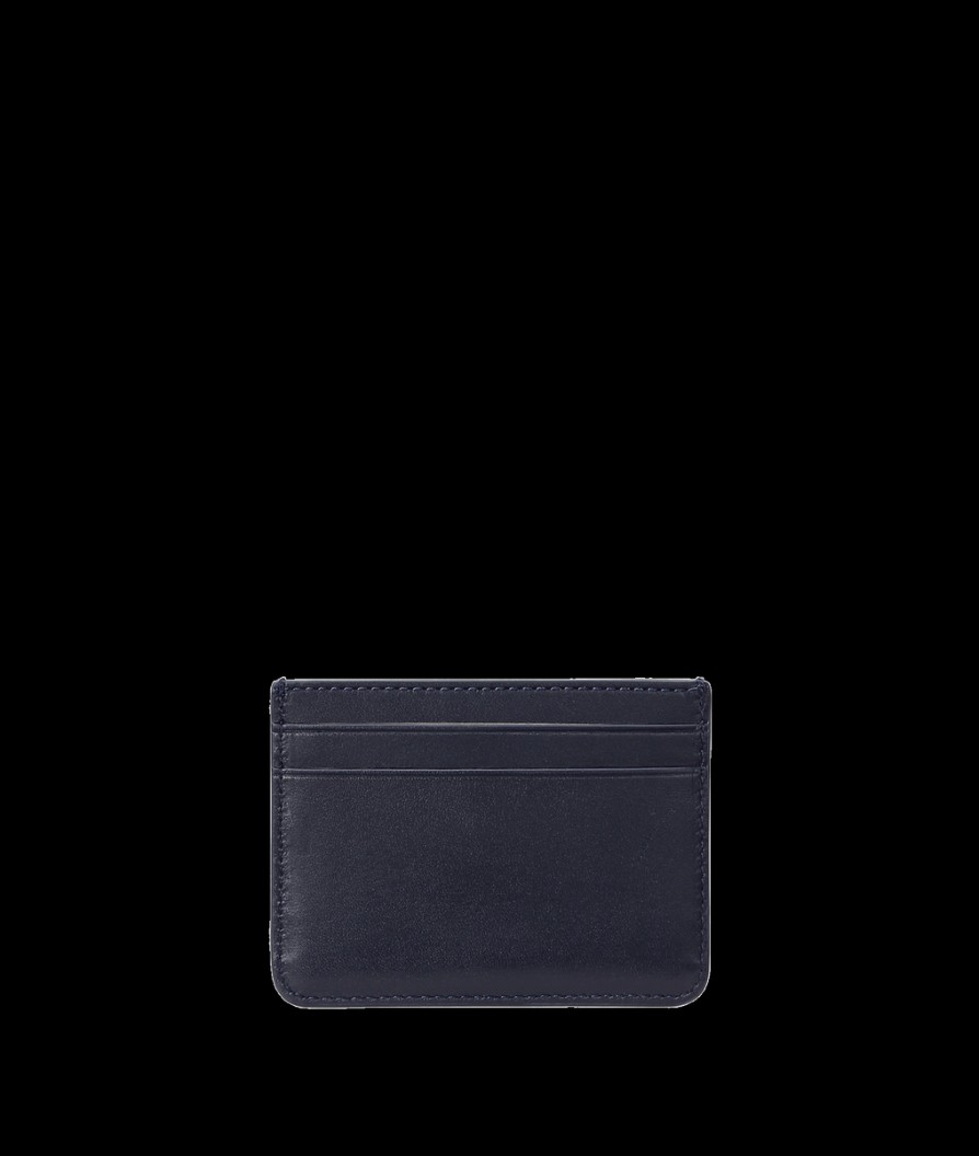 Women Lauren By RL Purses | Leather Card Case - Navy