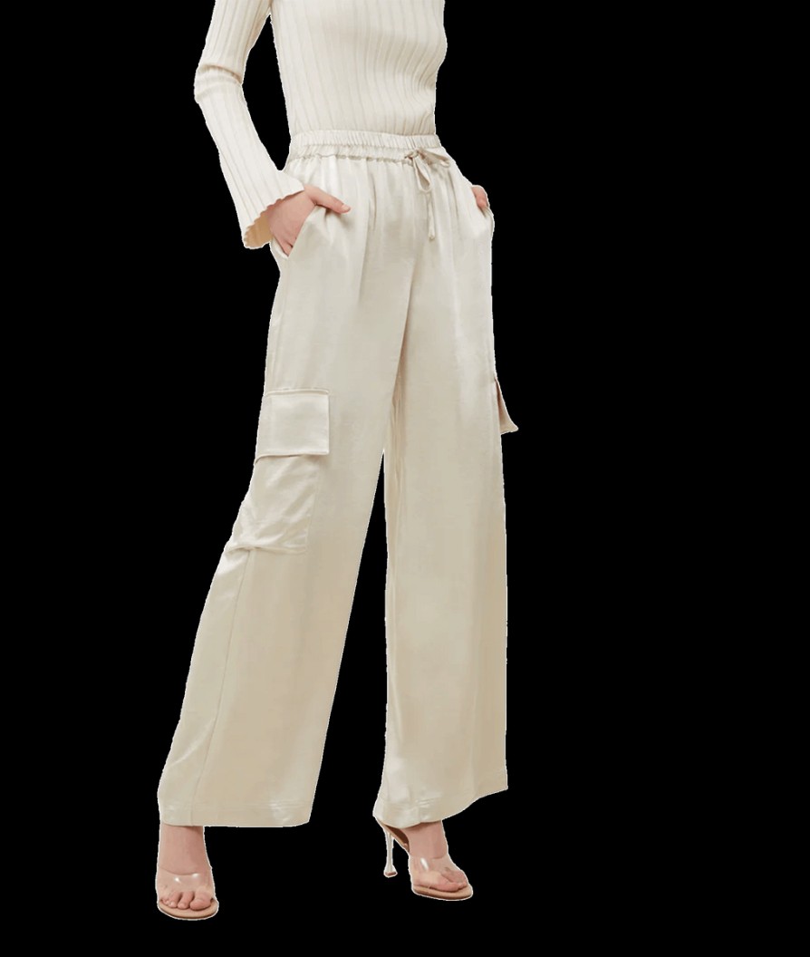 Women French Connection French Connection | Chloetta Recycled Cargo Trousers - Cream