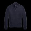 Men Polo Ralph Lauren Knitwear | Mesh-Knit Cotton Full-Zip Sweatshirt - Navy