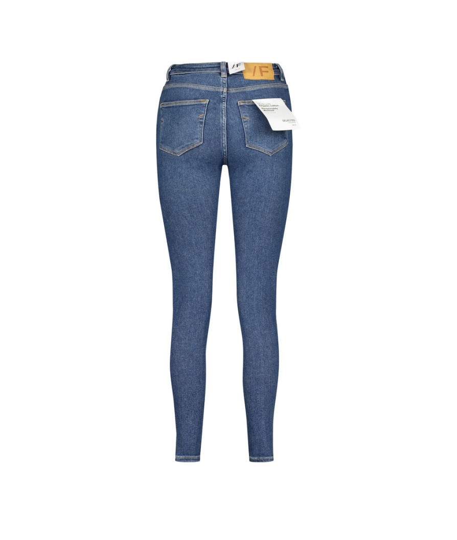 Women Selected Femme Selected Femme | Organic Cotton Skinny Fit Jeans - Blue