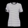 Women Selected Femme Selected Femme | Striped T-Shirt - Black Bright White