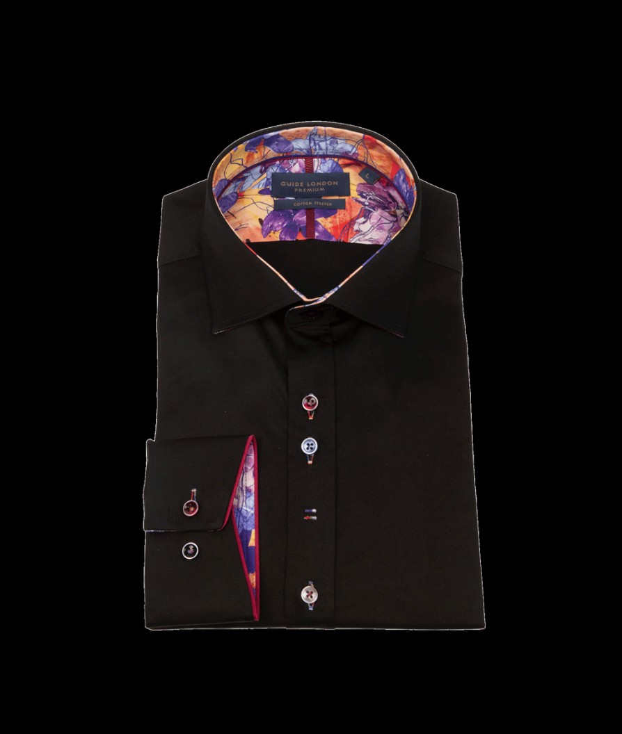 Men Guide London Shirts | Plain No More Shirt - Black