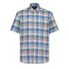 Men Fynch Hatton Shirts | Short Sleeve Mojito Big Check Summer Shirt - Green