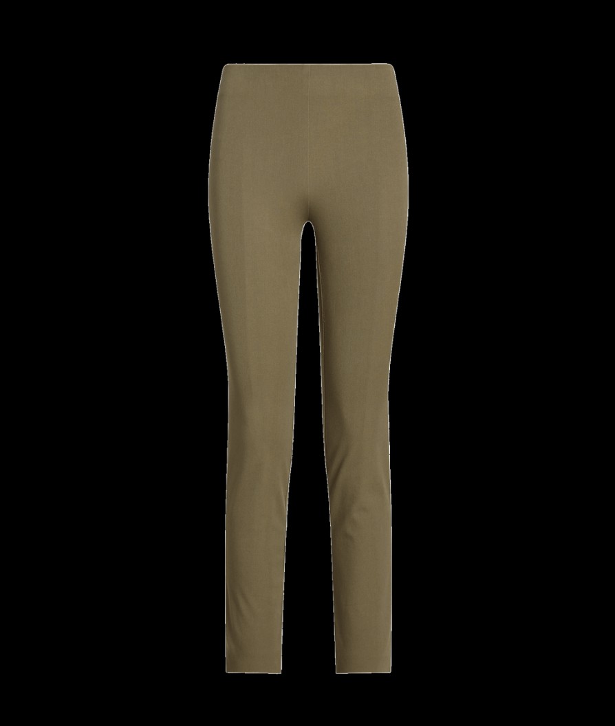 Women Lauren by Ralph Lauren Lauren By Ralph Lauren | Stretch Twill Skinny Trousers - Olive Fern