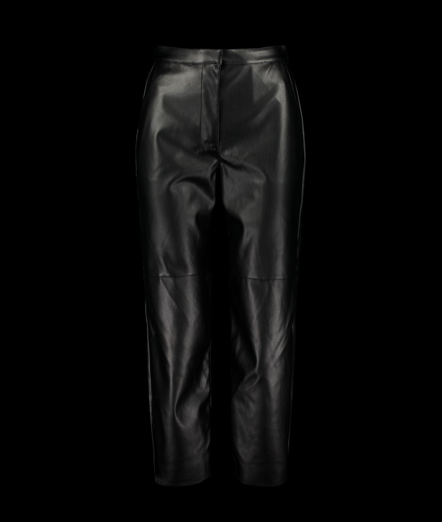 Women Great Plains Great Plains | Ania Faux Leather Trousers - Black