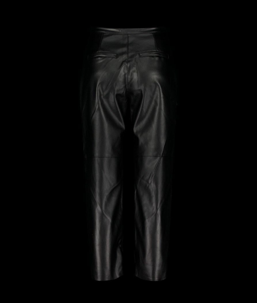 Women Great Plains Great Plains | Ania Faux Leather Trousers - Black