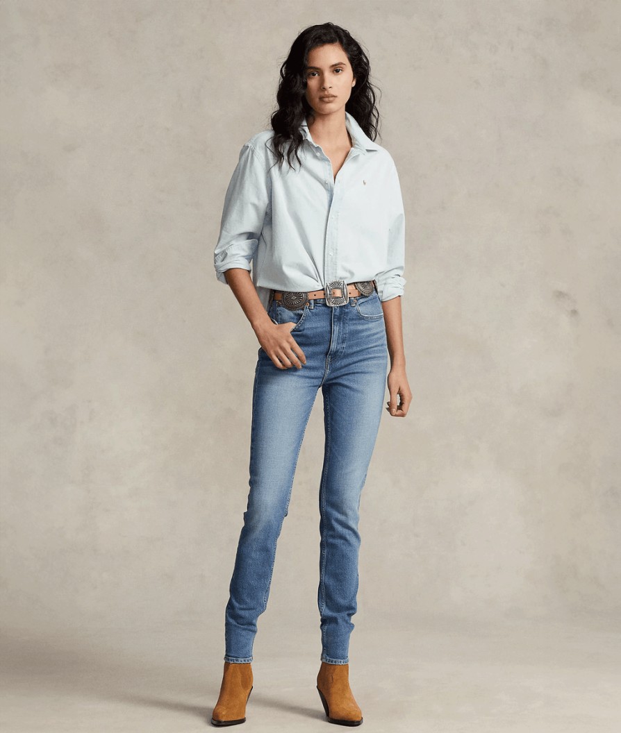 Women Polo Ralph Lauren Polo Ralph Lauren | Tompkins High-Rise Skinny Jeans - Blue