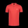 Men Boss Orange Polo Shirts | Stretch-Cotton Slim-Fit Polo Shirt With Logo Patch - Red