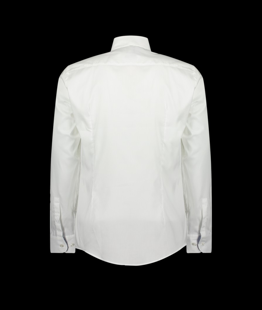 Men Boss Black Shirts | Slim-Fit Shirt In Easy-Iron - White