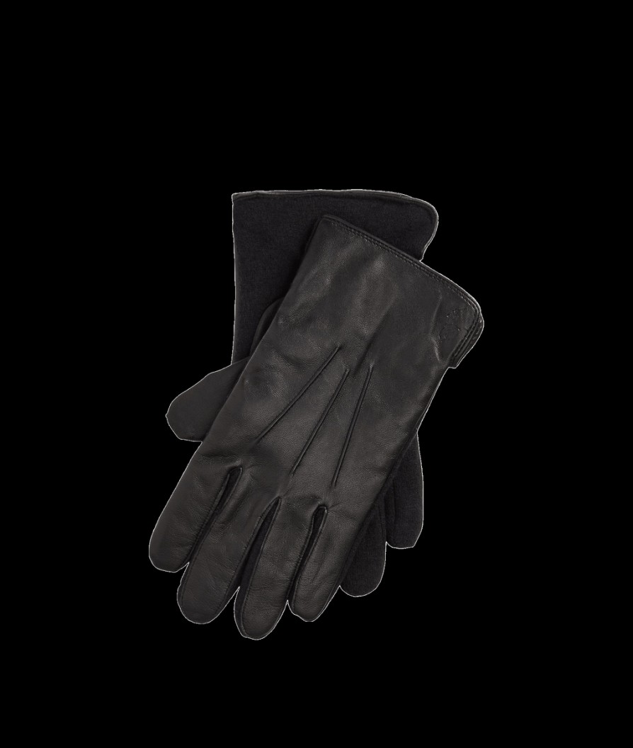 Men Polo Ralph Lauren Scarves & Gloves | Insulated Sheepskin Touch Screen Gloves - Black