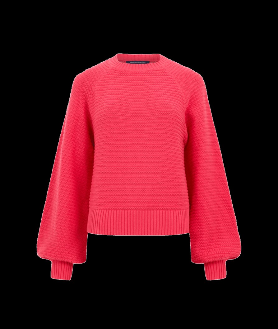 Women French Connection Knitwear | Lily Mozart Jumper - Raspberry Sorbet