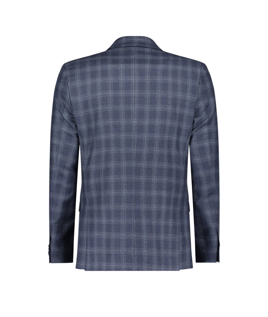 Men Ted Baker Formal Suits | Slim-Fit Checked Wool Suit Jacket - Navy