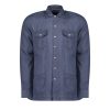 Men Fynch Hatton Shirts | Linen Overshirt - Navy