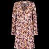 Women Selected Femme Dresses | Wrap Floral Print Dress - Snow White