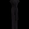 Women Lauren By RL Jumpsuits & Playsuits | Tie-Front Jersey Wide-Leg Jumpsuit - Black