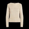 Women Lauren By RL Tops | Cotton-Blend Boatneck Jumper - Beige