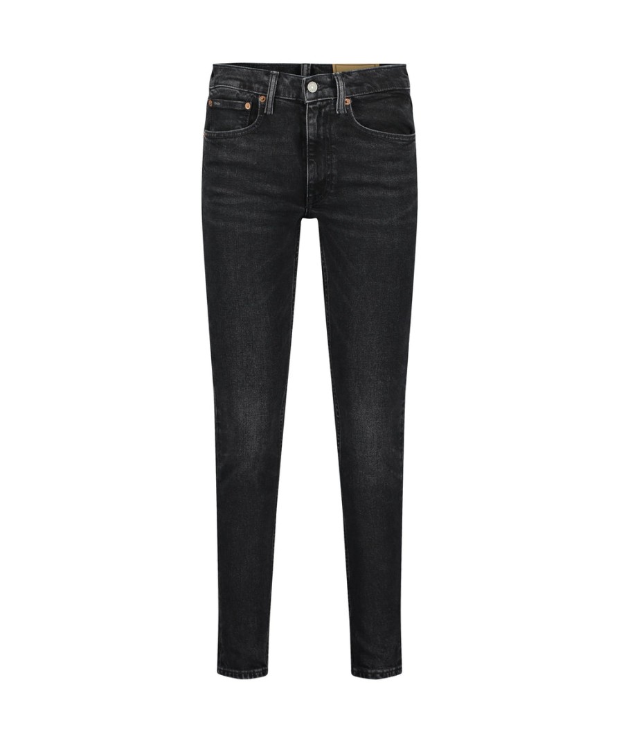 Women Polo Ralph Lauren Denim | Mid Rise Skinny Jeans - Black