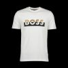 Men Boss Black T-Shirts & Vests | Tiburt T-Shirt - White