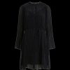 Women French Connection French Connection | Callie Lurex Pleated Mini Dress - Black